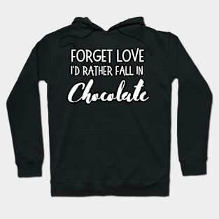 Lispe Chocolate Forget Love Fall in Chocolate Funny Hoodie